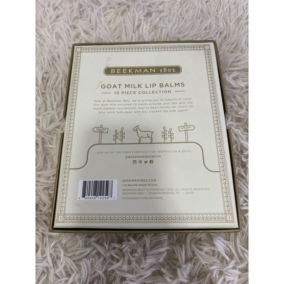 Beekman 1802 Farm to Skin Goat Milk Lip Balms 10 Piece Collection Set NEW In BOX - Picture 4 of 4